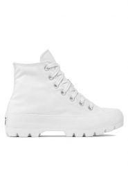 Converse Trampki Chuck Taylor All Star Lugged Hi 565902C Biały. Białe trampki damskie Converse, bez wzorów, z materiału, bez zapięcia. Za 239.99 zł.