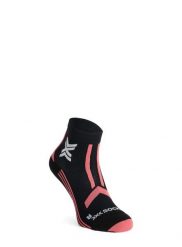 Skarpety do biegania damskie X-Socks Trail Run Discover Ankle. Czarne skarpetki damskie X Socks, bez wzorów, z materiału. Za 81.39 zł.