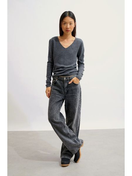 AUTHENTIC CASHMERE Kaszmirowy sweter "Galise" w kolorze antracytowym rozmiar: XXL. Czarne swetry klasyczne damskie AUTHENTIC CASHMERE, xxl, z kaszmiru, bez kołnierzyka. Za 326.99 zł.