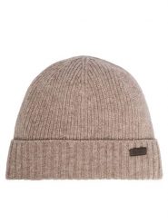 Barbour Czapka MHA0449PU31 Beżowy. Brązowe czapki damskie Barbour, na zimę, bez wzorów, z wełny. Za 244.99 zł.