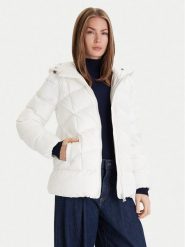 Geox Kurtka zimowa Anylla W4628P T3144 F1680 Biały Regular Fit. Białe kurtki damskie Geox, na zimę, bez wzorów, z syntetyku, bez kaptura. Za 899.99 zł.