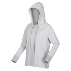 Bluza turystyczna damska Hartside Regatta. Szare bluzy damskie Regatta, bez wzorów, z elastanu, z kapturem. Za 82.35 zł.