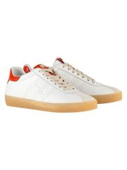 Högl Skórzane sneakersy "Sam" w kolorze kremowo-czerwonym rozmiar: 42. Brązowe obuwie sportowe damskie Högl, bez zapięcia. Za 250.35 zł.