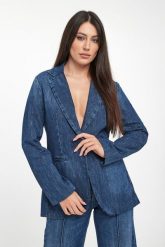 Marynarka damska jeansowa LIU JO. Marynarki i żakiety damskie Liu Jo, bez wzorów, z jeansu. Za 1,159.00 zł.