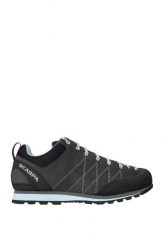 Buty trekkingowe niskie damskie Crux. Czarne obuwie trekkingowe damskie Scarpa, z gumy, bez zapięcia. Za 525.79 zł.