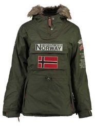 Geographical Norway Parka "Boomera" w kolorze khaki rozmiar: M. Brązowe parki damskie Geographical Norway, m, z futra, bez kaptura. Za 215.21 zł.