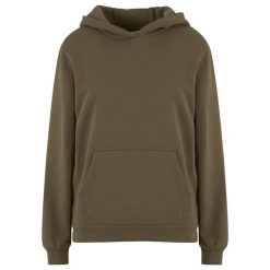 Bluza damska z kapturem Urban Classics Loose Brushed. Zielone bluzy damskie Urban Classics, bez wzorów, z polaru, z kapturem. Za 183.50 zł.