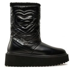 Śniegowce LOVE MOSCHINO. Czarne śniegowce damskie Love Moschino. Za 1,099.00 zł.