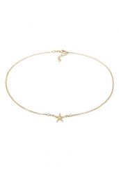 Elli Damski wisiorek choker rozgwiazda plażowa z perłą hodowlaną słodkowodną z pozłacanego srebra próby 925 Sterling Silver Naszyjniki 1 ct. Szare naszyjniki damskie Elli, z perłą, pozłacane. Za 293.99 zł.