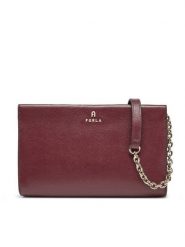 Furla Torebka Camelia WE00528 ARE000 26700 Bordowy. Czerwone torebki wieczorowe damskie Furla, bez wzorów, ze skóry, bez dodatków. Za 719.99 zł.