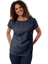 WITT WEIDEN Bluzka w kolorze granatowym rozmiar: 48. Niebieskie bluzki damskie WITT WEIDEN, bez wzorów, bez kołnierzyka, bez ramiączek. Za 34.99 zł.