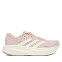 Buty do biegania adidas. Czerwone obuwie sportowe damskie Adidas, bez zapięcia, do biegania. Za 299.99 zł.