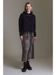 Cotton Candy Spódnica w kolorze jasnobrązowo-czarnym rozmiar: M. Brązowe spódnice damskie Cotton Candy, m, bez wzorów, z wiskozy, maxi. Za 151.95 zł.