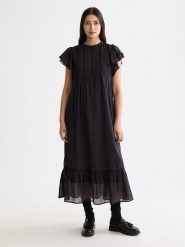 Scotch & Soda Sukienka w kolorze czarnym rozmiar: 34. Czarne sukienki damskie Scotch & Soda, bez wzorów, z bawełny, bez ramiączek. Za 319.95 zł.