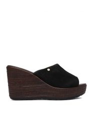 Lasocki Klapki CEO-WI23-LEMONE-04 Czarny. Czarne klapki damskie Lasocki, bez wzorów, ze skóry, bez obcasa, bez zapięcia. Za 179.99 zł.