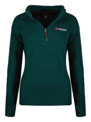 Geographical Norway Bluza polarowa "Tug" w kolorze ciemnozielonym rozmiar: XXL. Zielone bluzy damskie Geographical Norway, xxl, bez wzorów, z polaru, bez kaptura. Za 74.46 zł.