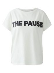 Miss Lagotte Koszulka w kolorze białym rozmiar: 44. Białe bluzki damskie Miss Lagotte, bez wzorów, bez kołnierzyka, bez ramiączek. Za 72.45 zł.