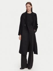 Weekend Max Mara Płaszcz wełniany Resina 2625016021 Czarny Regular Fit. Czarne płaszcze damskie Weekend Max Mara, na zimę, bez wzorów, z wełny, bez kaptura. Za 3,379.00 zł.