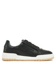 Elisabetta Franchi Sneakersy SA-48G-51E2-V420 Czarny. Czarne obuwie sportowe damskie Elisabetta Franchi, ze skóry, bez zapięcia. Za 1,269.00 zł.