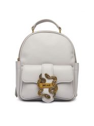 Just Cavalli Plecak 80RA4BA5 ZSA89 Szary. Szare plecaki Just Cavalli, bez wzorów, ze skóry. Za 909.99 zł.