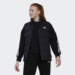 Bezrękawnik Sportowy Damski Adidas Helionic Down. Czarne kamizelki damskie Adidas, m, bez wzorów, bez kaptura. Za 569.99 zł.