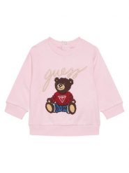 Guess Bluza H5YT00 KAX74 Różowy Regular Fit. Czerwone bluzy dziewczęce Guess, z aplikacjami, z bawełny, bez ramiączek, bez kaptura. Za 139.99 zł.