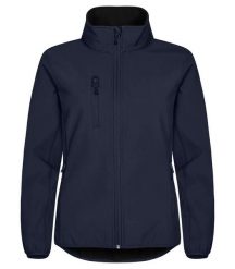 Clique Klasyczna Kurtka Softshell Damska - 3-warstwowa, poliester z recyklingu. Niebieskie kurtki damskie CLIQUE, m, bez wzorów, z poliesteru, bez kaptura. Za 265.94 zł.