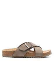 DeeZee Klapki WS280601-02 Szary. Szare klapki damskie DeeZee, bez wzorów, z syntetyku, bez obcasa, bez zapięcia. Za 119.99 zł.
