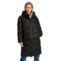 Kurtka puchowa damska Rains Alta Long. Czarne kurtki damskie Rains, l, bez wzorów, z puchu, bez kaptura. W wyprzedaży za 1,551.55 zł.