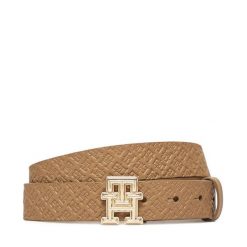 Pasek Damski Tommy Hilfiger. Brązowe paski damskie Tommy Hilfiger, bez wzorów. Za 199.99 zł.