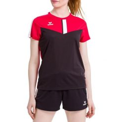 Koszulka damska Erima Squad. Czarne koszulki damskie Erima, s, bez wzorów, z materiału, bez kołnierzyka, bez ramiączek. W wyprzedaży za 130.70 zł.