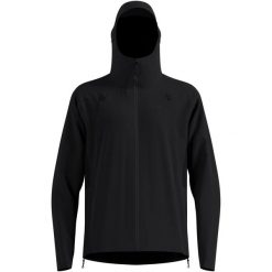 Kurtka przeciwdeszczowa Odlo Jacket X-ALP WATERPROOF PRO. Czarne kurtki damskie ODLO, l, bez wzorów, z elastanu, z kapturem. Za 1,049.99 zł.