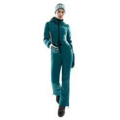 Damski kombinezon narciarski Sporty zimowe Siroko O1 Ellie. Zielone kombinezony damskie SIROKO, na zimę, l, bez wzorów, z materiału, sportowe, bez kołnierzyka, bez ramiączek. Za 1,275.00 zł.