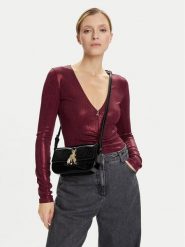 Patrizia Pepe Torebka 8B0231 L125 Czarny. Czarne listonoszki damskie Patrizia Pepe, bez wzorów, z lakierowanej skóry, lakierowane, bez dodatków. Za 779.99 zł.