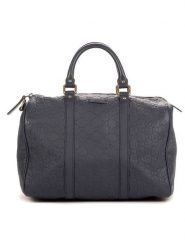 Gucci Skórzana torebka "Boston" w kolorze granatowym - 32 x 21 x 17 cm rozmiar: onesize. Niebieskie torebki klasyczne damskie GUCCI, z materiału, bez dodatków. Za 4,393.99 zł.