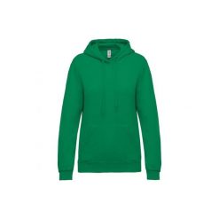 Bluza damska z kapturem Kariban. Zielone bluzy damskie KARIBAN, xl, bez wzorów, z bawełny, z kapturem. Za 181.00 zł.
