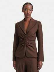 Marella Marynarka Fumana 2623046032 Brązowy ciemny Slim Fit. Brązowe marynarki i żakiety damskie Marella, bez wzorów, z syntetyku. Za 1,729.00 zł.