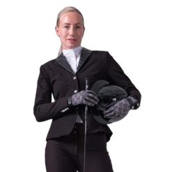 Damska kurtka konkursowa PS of Sweden Carol Croco. Czarne kurtki damskie PS OF SWEDEN, bez wzorów, bez kaptura. W wyprzedaży za 1,133.00 zł.