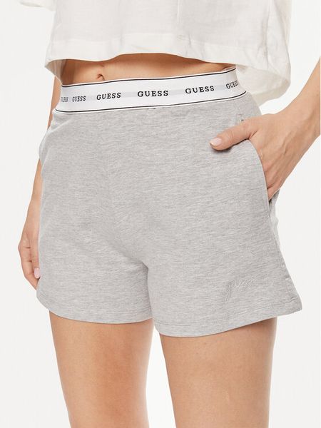 Guess Szorty piżamowe O4GD02 KBS91 Szary Loose Fit. Szare piżamy damskie Guess, z aplikacjami, z bawełny, bez ramiączek. Za 99.99 zł.