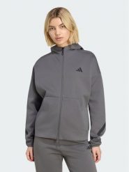 Adidas Bluza Z.N.E. Full Zip KF6331 Szary Regular Fit. Szare bluzy damskie Adidas, s, bez wzorów, z syntetyku, bez kaptura. Za 479.99 zł.