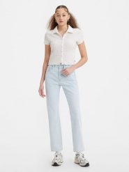 Levi´s Dżinsy "501" - Regular fit - w kolorze błękitnym rozmiar: W32/L32. Niebieskie jeansy damskie z podwyższonym stanem. Za 215.21 zł.
