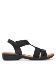 Go Soft Sandały WI16-956-07 Czarny. Czarne sandały damskie GO SOFT, bez wzorów, ze skóry, bez obcasa, na płaskiej podeszwie, bez zapięcia. Za 159.99 zł.
