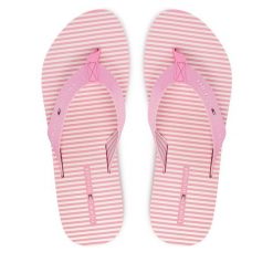 Japonki Tommy Hilfiger. Czerwone klapki damskie Tommy Hilfiger, bez wzorów, bez obcasa, bez zapięcia. Za 169.99 zł.