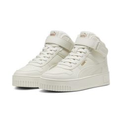 Damskie sneakersy Carina Street Mid WTR PUMA Vapor Gray Gold. Szare obuwie sportowe damskie Puma, bez zapięcia, trekkingowe. Za 398.91 zł.