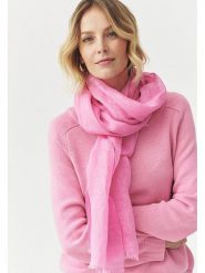 TATUUM Lniany szal w kolorze jasnoróżowym - 180 x 50 cm rozmiar: onesize. Różowe szaliki damskie TATUUM, bez wzorów, ze lnu. Za 70.45 zł.