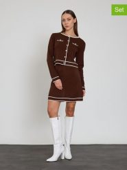 BGN 2-częściowy zestaw w kolorze brązowym rozmiar: 34. Brązowe swetry klasyczne damskie BGN, bez kołnierzyka. Za 143.99 zł.