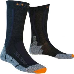 Skarpety trekkingowe dla kobiet X-socks Trekking Silver. Szare skarpetki damskie X Socks, bez wzorów, z elastanu. Za 66.00 zł.