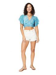 Ipanima Bluzka w kolorze błękitnym rozmiar: 34-40. Niebieskie bluzki damskie Ipanima, bez wzorów, bez kołnierzyka, bez ramiączek. Za 43.99 zł.