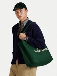 Polo Ralph Lauren Torebka 405962436003 Zielony. Zielone torebki klasyczne damskie Polo Ralph Lauren, z materiału, bez dodatków. Za 479.99 zł.