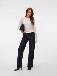 Vero Moda Koszulka w kolorze białym rozmiar: S. Białe bluzki damskie Vero Moda, s, bez wzorów, bez kołnierzyka, bez ramiączek. Za 60.95 zł.